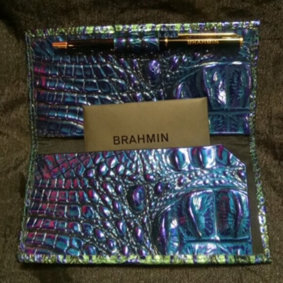 Brand new Brahmin Cordelia trifold crocodile embossed - Picture 3 of 6